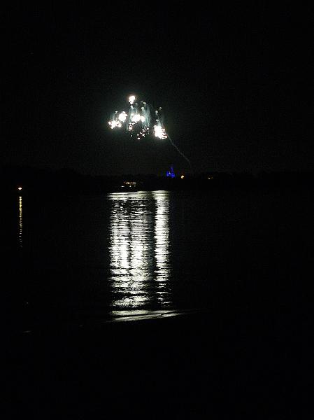 P1020253.JPG - Magic Kingdom fireworks viewed from the beach at Polynesian Resort