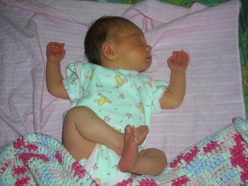 Feb1211.JPG - Hailee loves to sleep like this - remember the "tropical paradise" photo