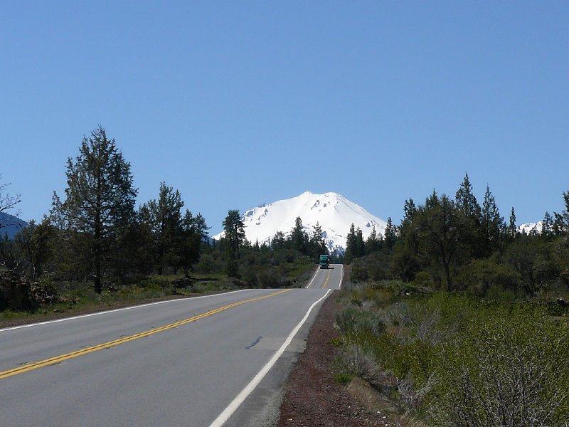 Mt Lassen from the 89 just south of Old Station on Tuesday