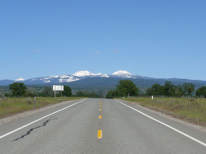 Mt. Lassen from the west on the 36
