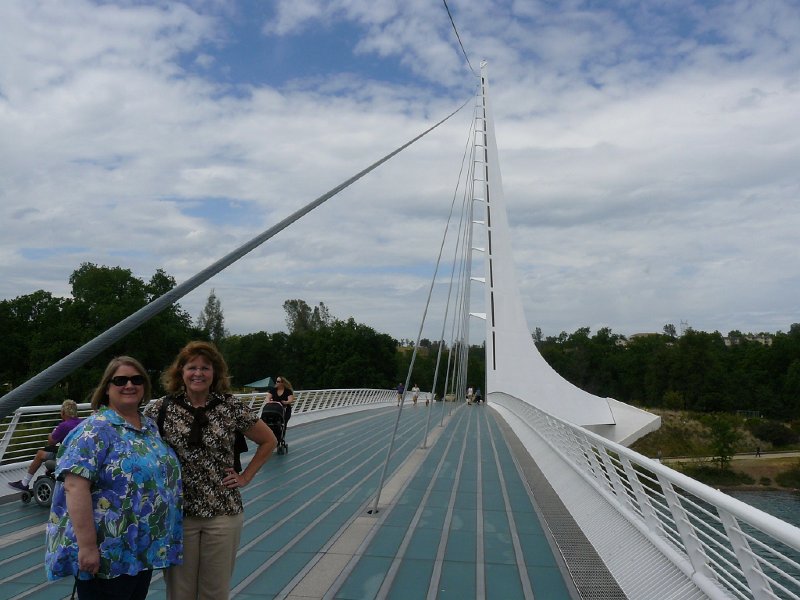 Lyn and Bev on Sundial Bridge